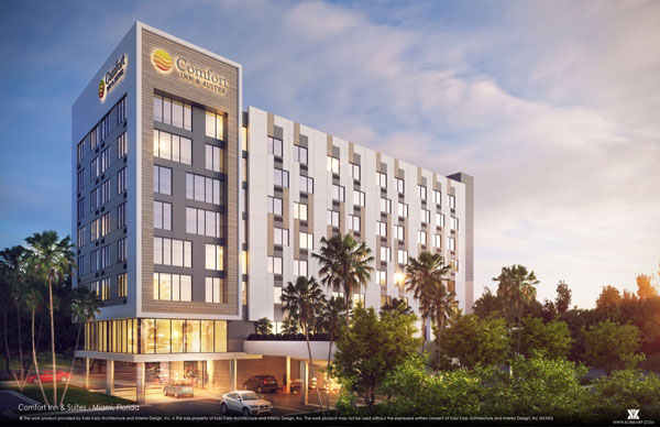 Rendered image of Comfort Inn and Suites Miami Airport Hotel Rendered image of Comfort Inn and Suites Miami Airport Hotel